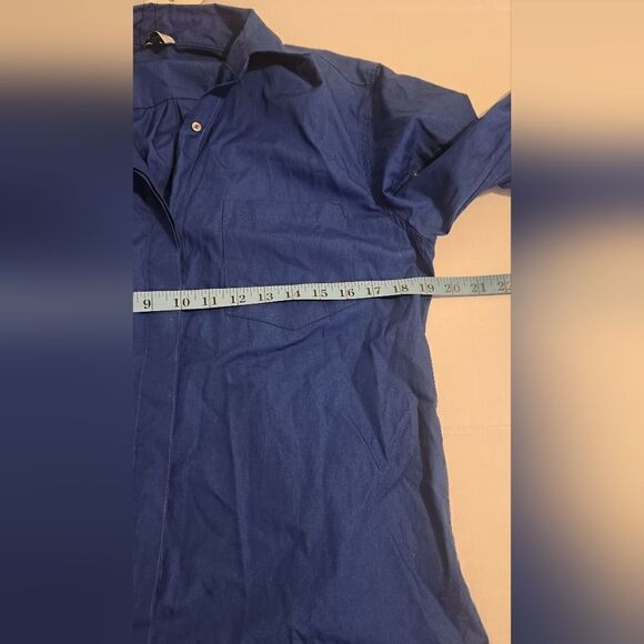 New Alix NYC Clay Poplin Shirt Dress in Cobalt Size Small - Picture 6 of 13